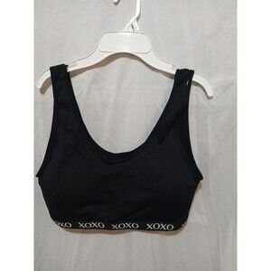 Xoxo Womens  Sports Bra Black Size 3xl